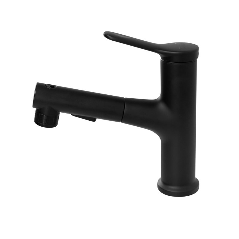 BB-LVMD-CRM-W0 Смеситель для раковины без донного клапана с выдвижным изливом Исполнение: Хром  BB-LVMD-CRM-W0 Смеситель для раковины без донного клапана с выдвижным изливом Исполнение: Хром