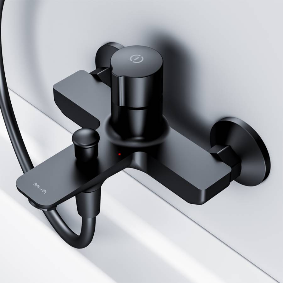 F85A10522 X-Joy TouchReel Смеситель д/ванны/душа Нажимной, чёрный F85A10522 X-Joy TouchReel Смеситель д/ванны/душа Нажимной, чёрный
