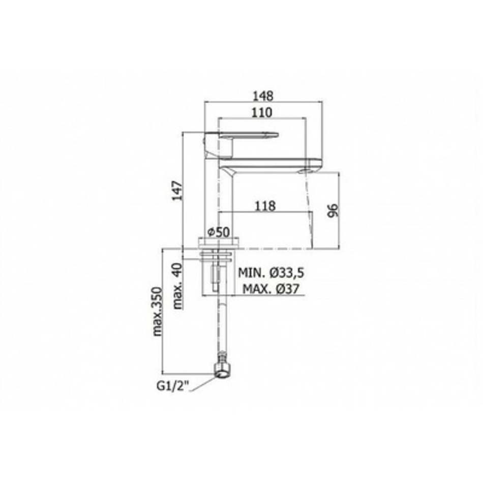 Смеситель для раковины Paffoni Candy CA071CR Смеситель для раковины Paffoni Candy CA071CR