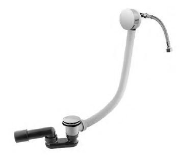 CZR-B-STW-01 Слив перелив с наполнением ванны через перелив, донный клапан с системой "Клик-клак" хром