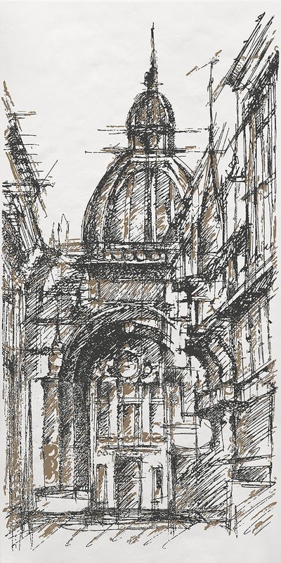 Декор Беллони матовый обрезной 40x80x1 Декор Беллони матовый обрезной 40x80x1