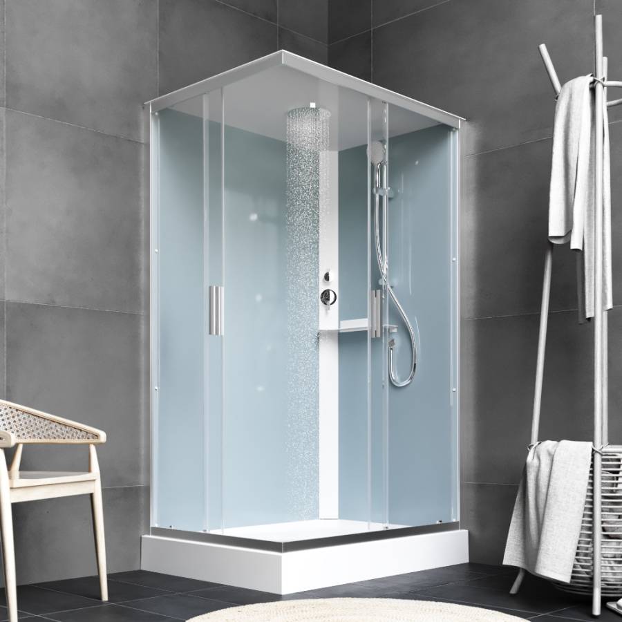 W90C-404-12080MT Gem кабина душевая 120x80, прямоугольная, профиль матовый Хром, стекло прозрачное W90C-404-12080MT Gem кабина душевая 120x80, прямоугольная, профиль матовый Хром, стекло прозрачное