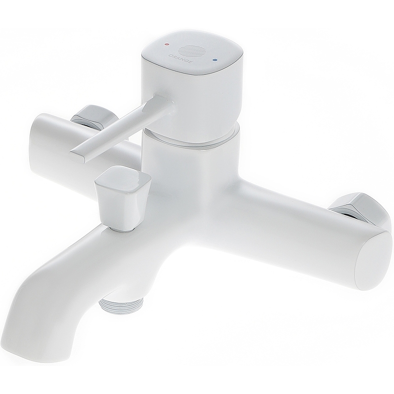 Смеситель для ванны/душа Orange Karl M05-100w белый Смеситель для ванны/душа Orange Karl M05-100w белый