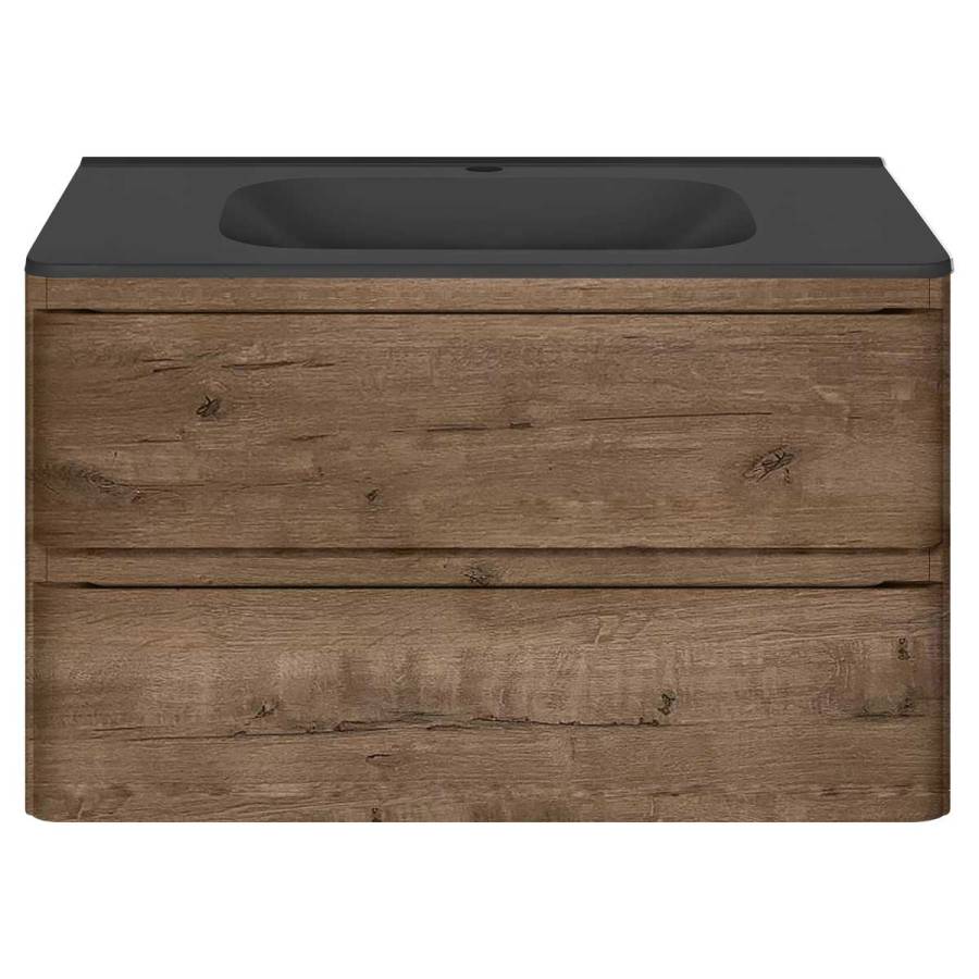 База под раковину Vico 800 подвесная, 2 выкатных ящика soft close, V.Oak База под раковину Vico 800 подвесная, 2 выкатных ящика soft close, V.Oak