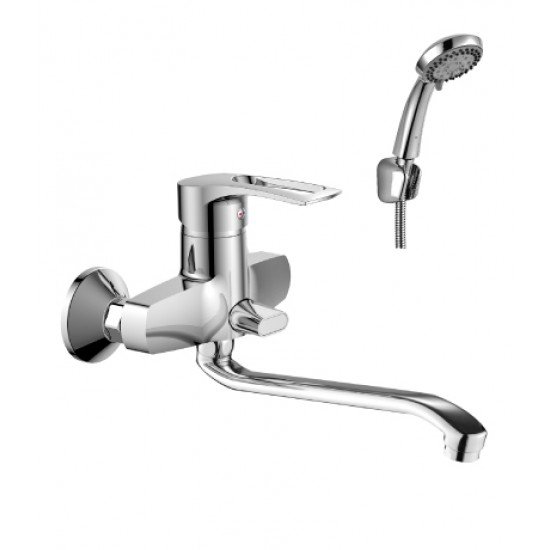 Смеситель Rossinka T40-34 для ванны универсальный с S-образным изливом Смеситель Rossinka T40-34 для ванны универсальный с S-образным изливом