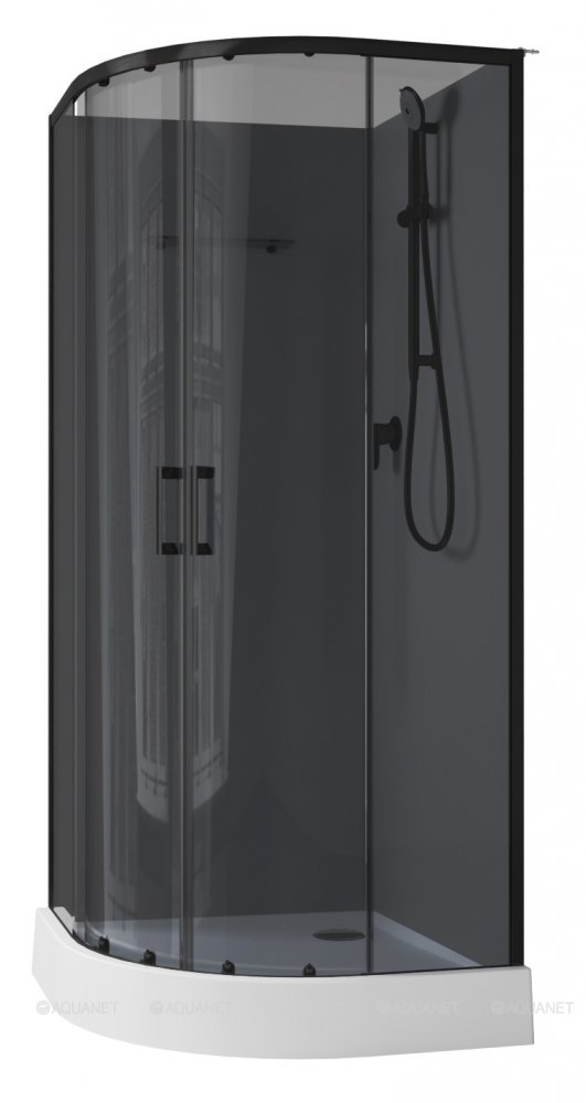 Душевая кабина Aquanet Passion EVO R black 90x90 набор 4 Душевая кабина Aquanet Passion EVO R black 90x90 набор 4