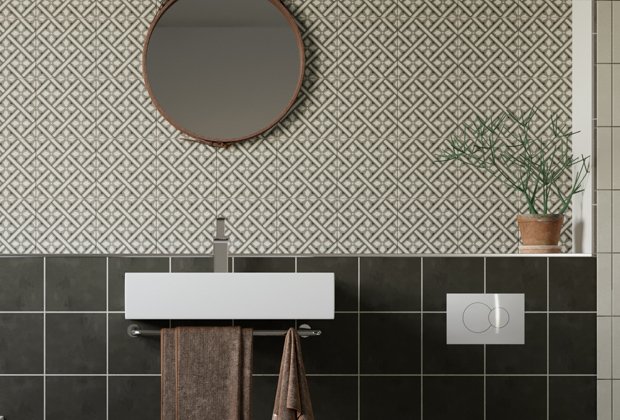 Керамогранит 592180 Laurent серый 18.6x18.6 Creto Керамогранит 592180 Laurent серый 18.6x18.6 Creto