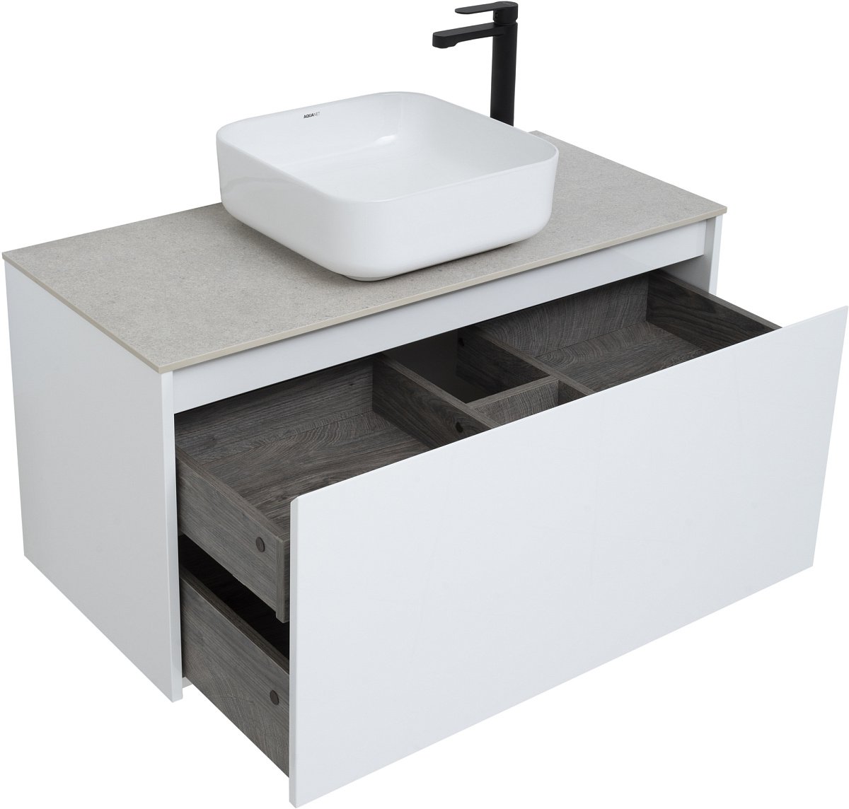 Тумба под раковину Aquanet Nova Lite 100 белый (1 ящик) Тумба под раковину Aquanet Nova Lite 100 белый (1 ящик)