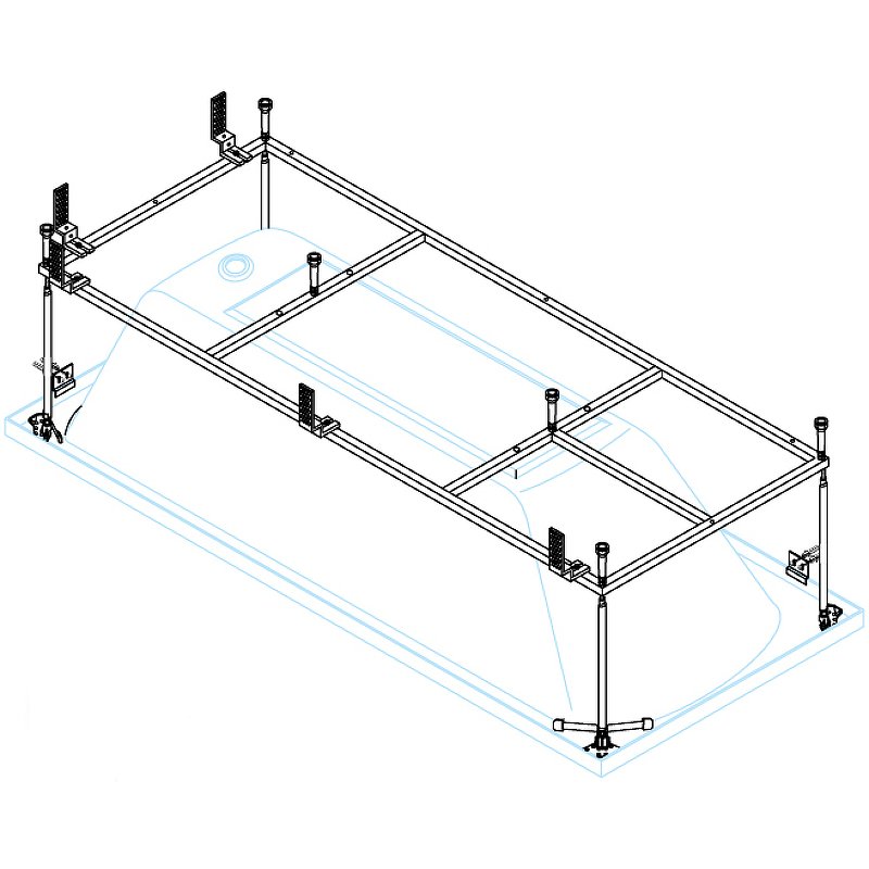 Металлический каркас для акриловой ванны CEZARES PLANE-200-90-MF-R Металлический каркас для акриловой ванны CEZARES PLANE-200-90-MF-R
