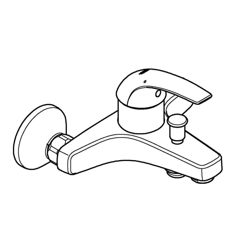 Смеситель для ванны Grohe BauCurve 23599000 Смеситель для ванны Grohe BauCurve 23599000