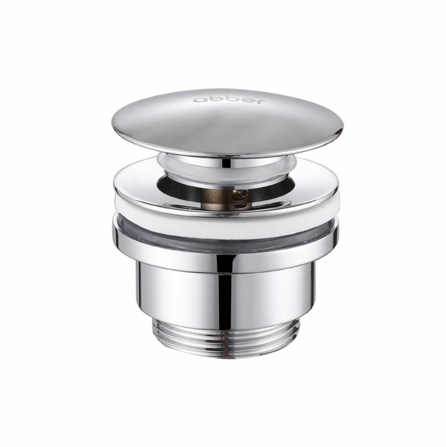 Донный клапан ABBER AF0011 без перелива, клик-клак, хром Донный клапан ABBER AF0011 без перелива, клик-клак, хром