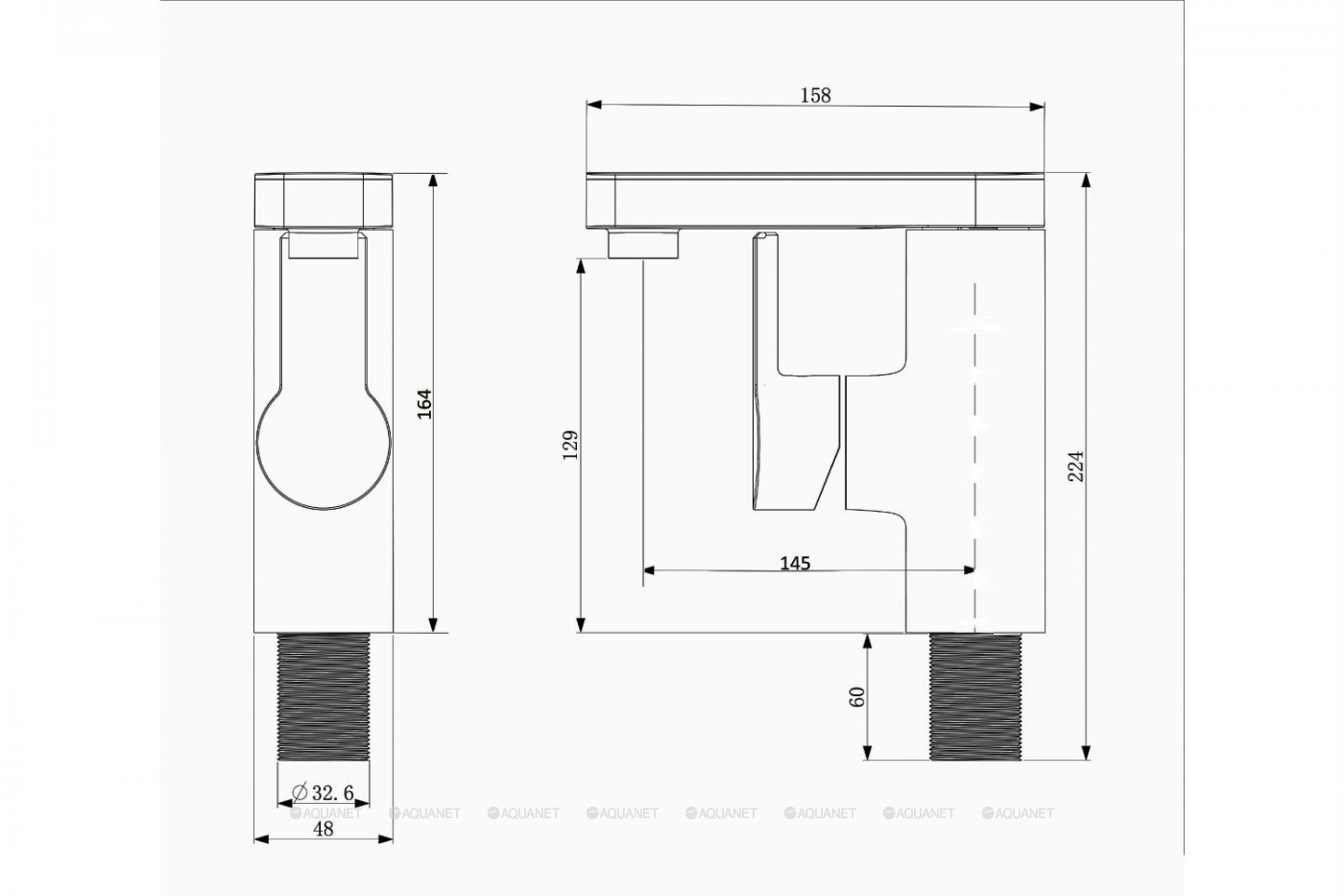 Смеситель для раковины OneLife P08-021cr полимерный Смеситель для раковины OneLife P08-021cr полимерный