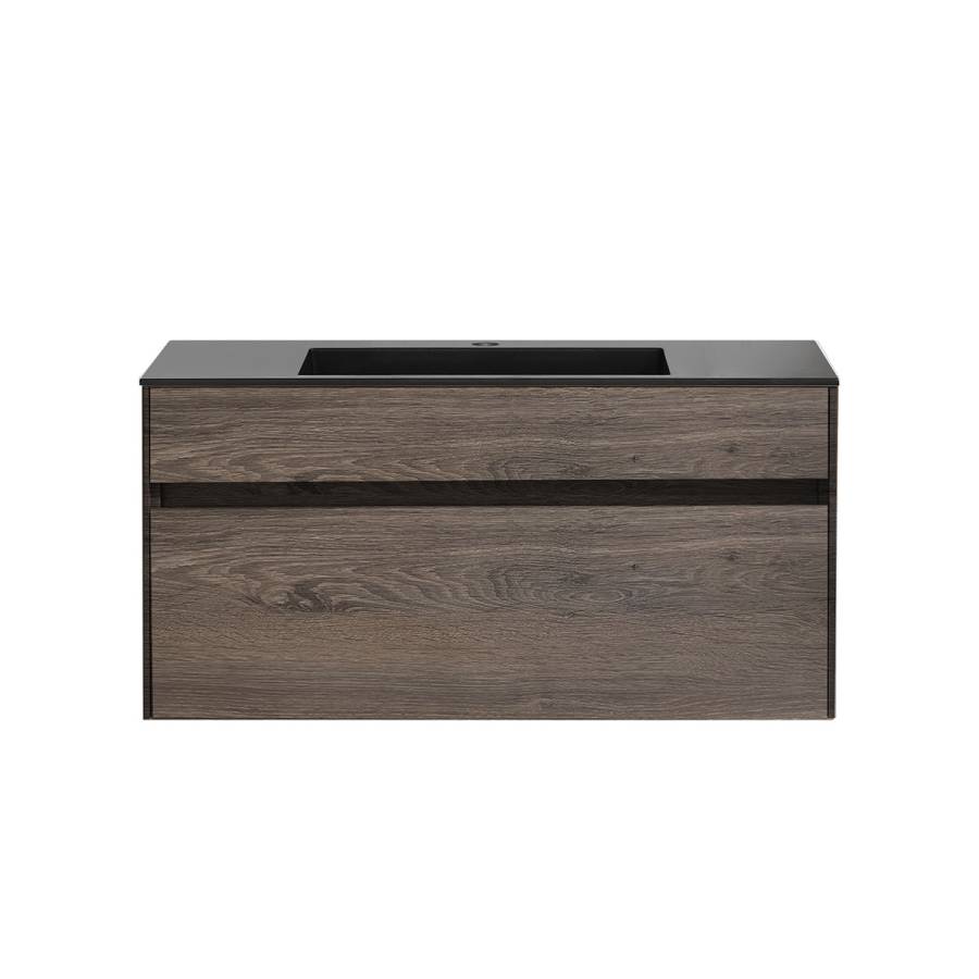 База под раковину Chiara 1000 подвесная, 1 выкатной ящик soft-close, R.Oak База под раковину Chiara 1000 подвесная, 1 выкатной ящик soft-close, R.Oak