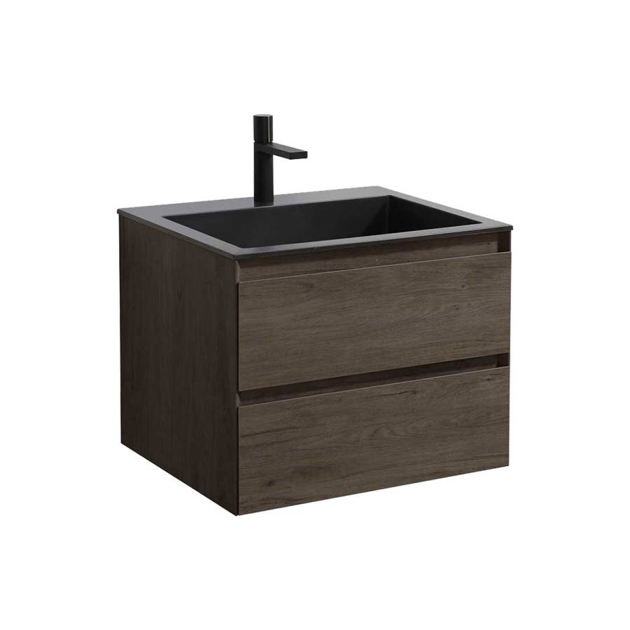 База под раковину Luka 600 подвесная, 2 выкатных ящика soft-close, R.Oak База под раковину Luka 600 подвесная, 2 выкатных ящика soft-close, R.Oak