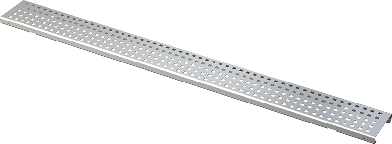 Решетка для дренажного желоба 100 мм, нержавеющая сталь Решетка для дренажного желоба 100 мм, нержавеющая сталь