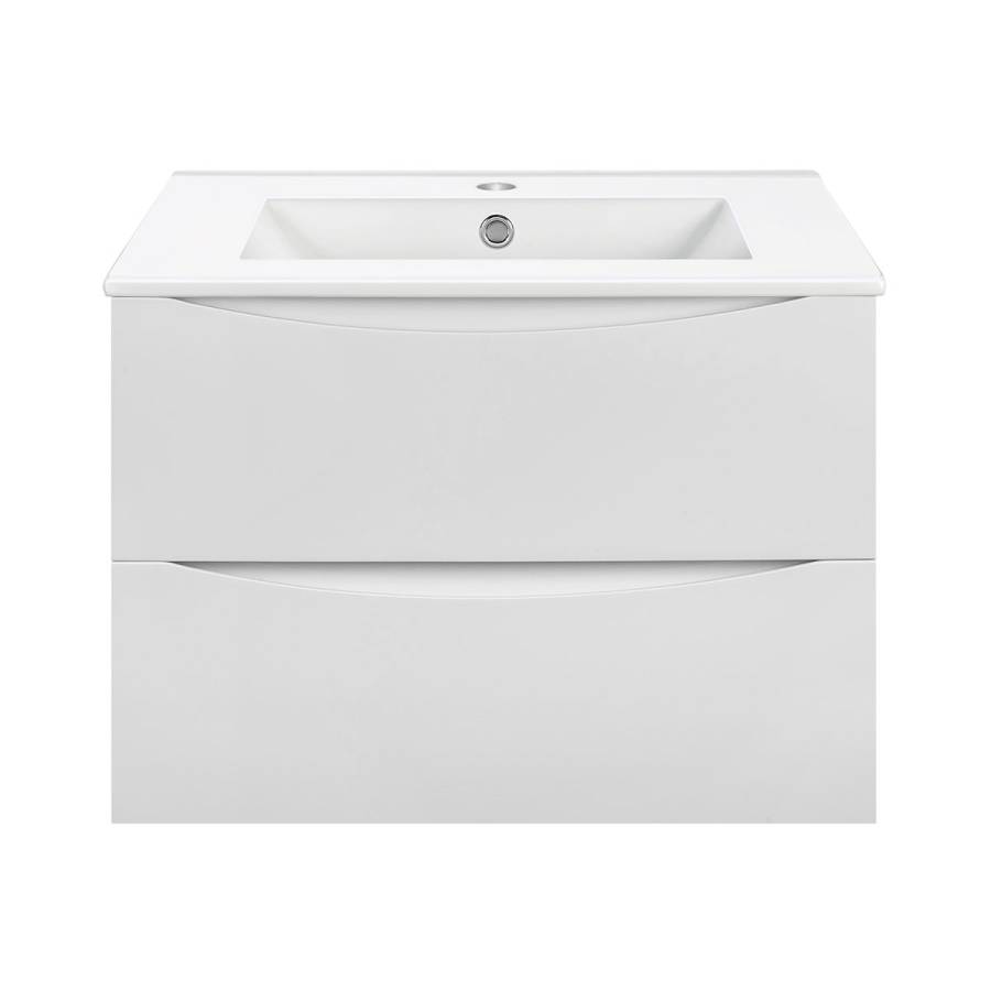 База под керамическую раковину Mia 600 подвесная, 2 выкатных ящика soft close, G.White База под керамическую раковину Mia 600 подвесная, 2 выкатных ящика soft close, G.White