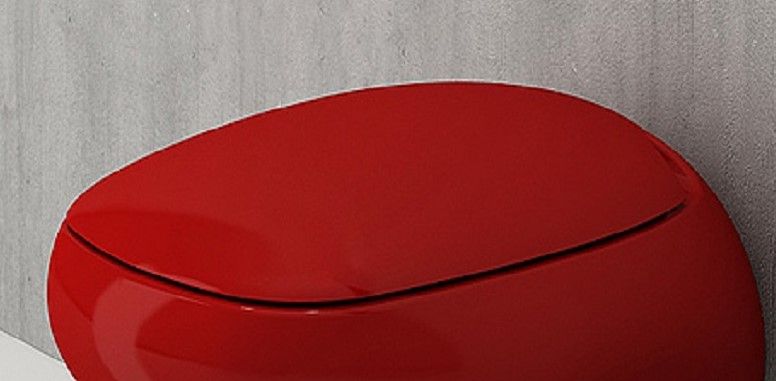 Сиденье с крышкой Fenice, дюропласт, плав.опускание, красный A0327-019, шт Сиденье с крышкой Fenice, дюропласт, плав.опускание, красный A0327-019, шт
