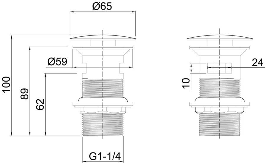 Донный клапан Allen Brau Priority 5.31023-00 хром Донный клапан Allen Brau Priority 5.31023-00 хром