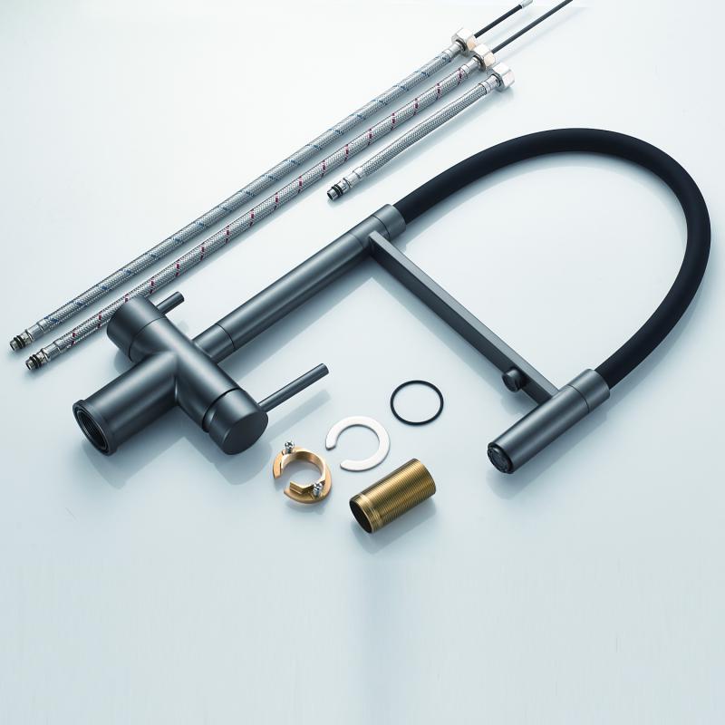 Смеситель для кухни с гибким изливом Shevanik S178 S178T Смеситель для кухни с гибким изливом Shevanik S178 S178T