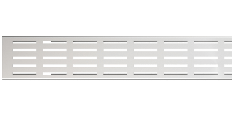 Решетка для дренажного желоба 100 мм, нержавеющая сталь Решетка для дренажного желоба 100 мм, нержавеющая сталь