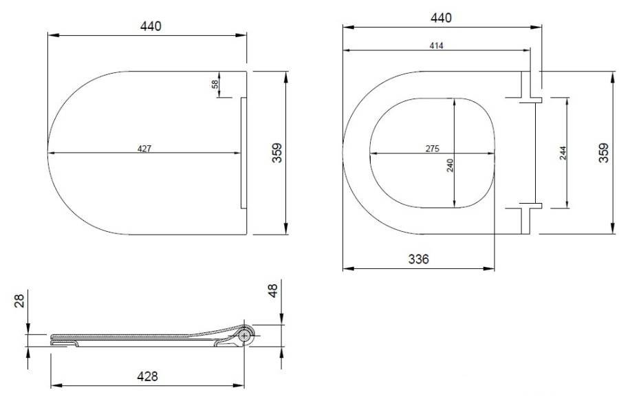 Крышка-сиденье для унитаза Allen Brau Priority 4.31004.31 черный матовый Крышка-сиденье для унитаза Allen Brau Priority 4.31004.31 черный матовый
