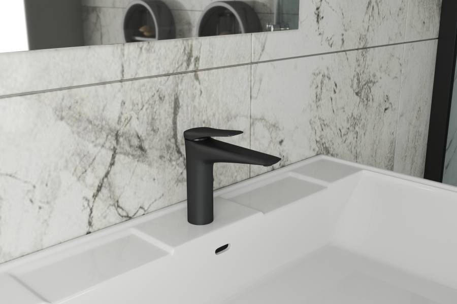 Смеситель для умывальника,черный RUSH Nevis (NE1735-12black) Смеситель для умывальника,черный RUSH Nevis (NE1735-12black)