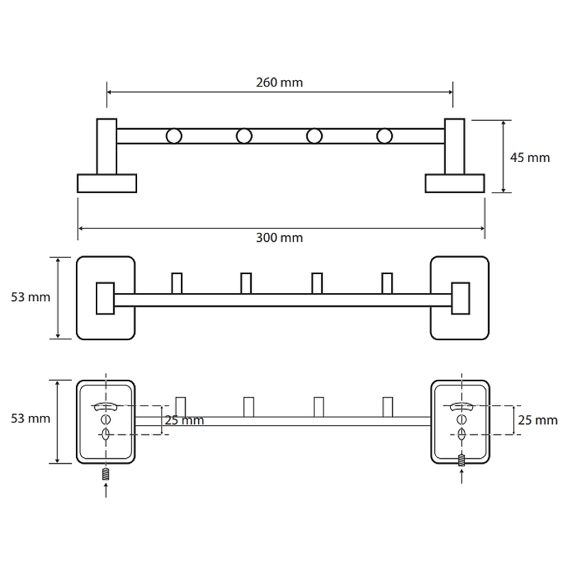 Вешалка для полотенец Bemeta Niki 153105112 Хром Вешалка для полотенец Bemeta Niki 153105112 Хром