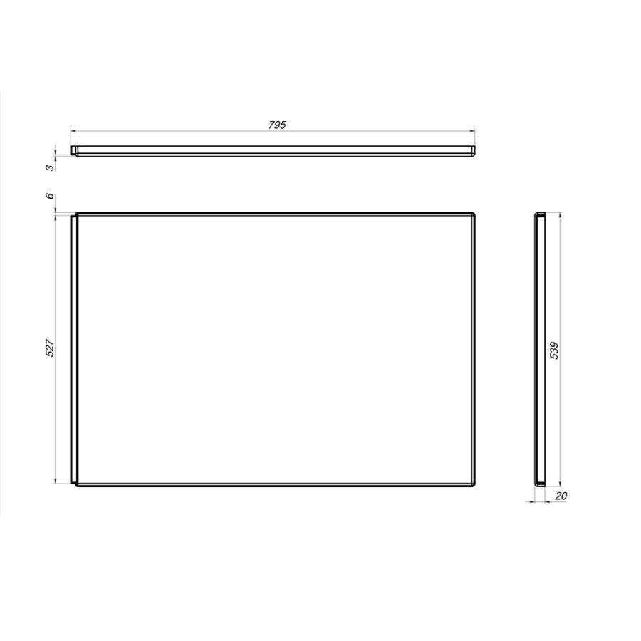 W00A-000-080W-S Универсальная боковая панель для ванн 80 см W00A-000-080W-S Универсальная боковая панель для ванн 80 см