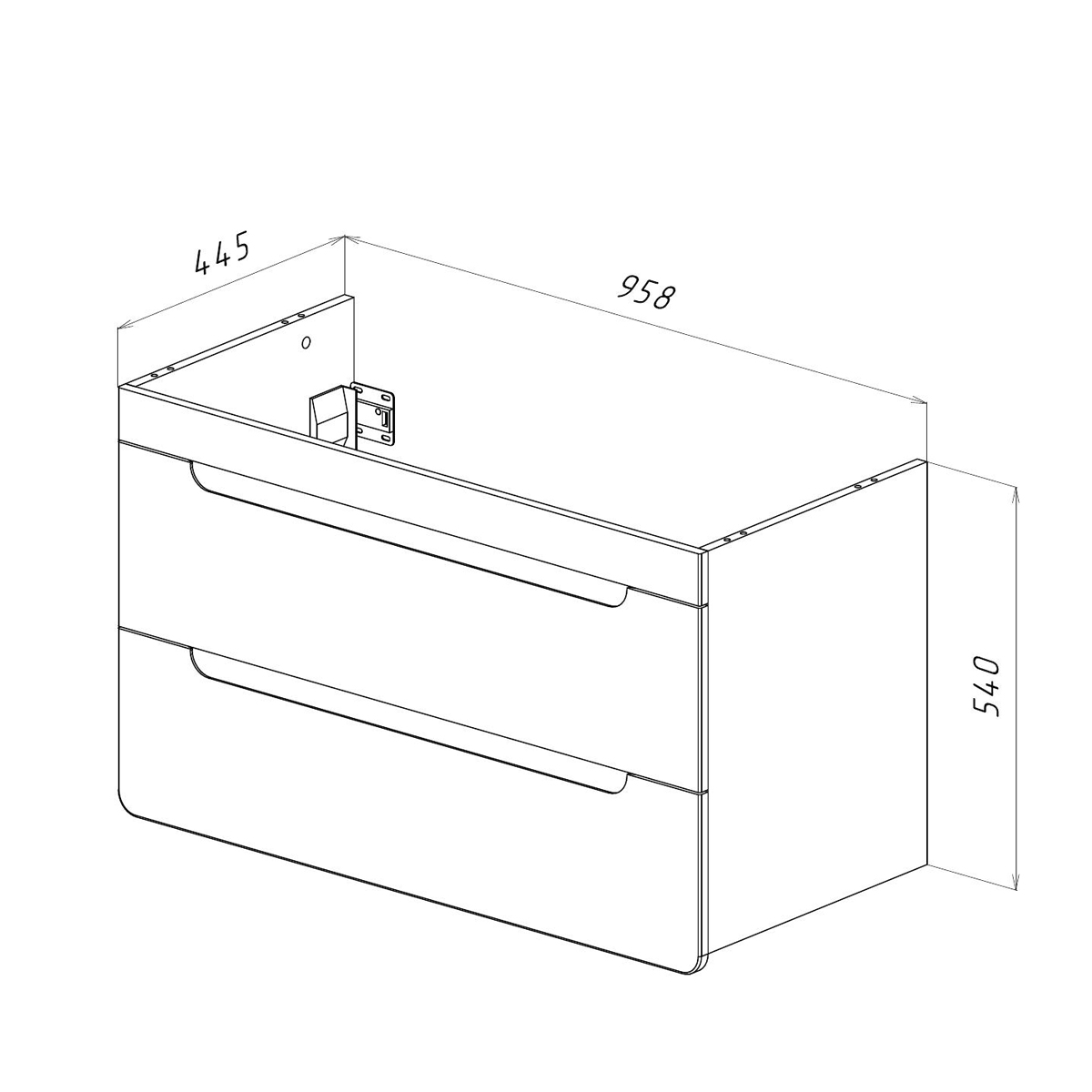 Тумба Lemark OLIVIA 100см под 1 раковину, подвесная, 2 ящика, цвет корпуса: Дуб кантри, цвет фасада: Белый глянец Тумба Lemark OLIVIA 100см под 1 раковину, подвесная, 2 ящика, цвет корпуса: Дуб кантри, цвет фасада: Белый глянец