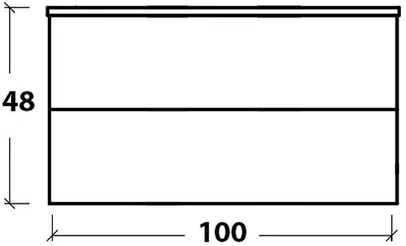 Тумба 100см*48 (52) WHITE 831-100-WH Boheme Тумба 100см*48 (52) WHITE 831-100-WH Boheme