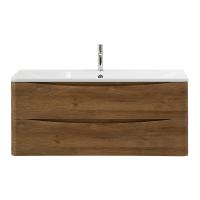 Тумба с раковиной подвесная BelBagno ACQUA 120 Rovere Rustico, раковина белая