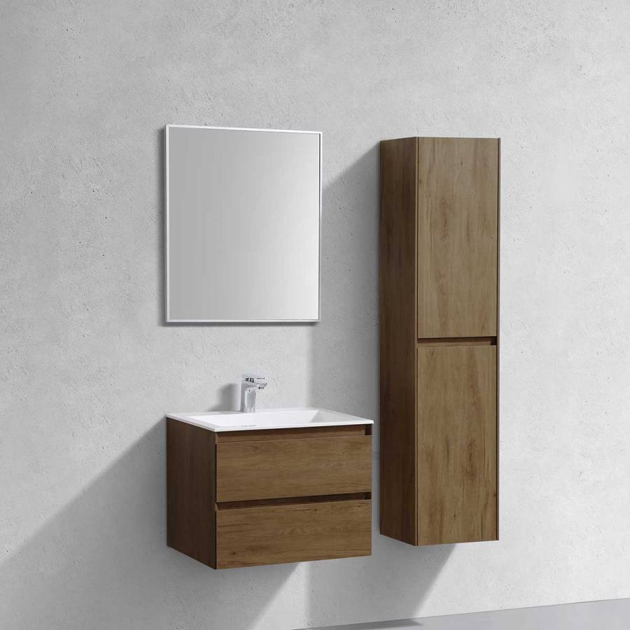 База под раковину Luka 600 подвесная, 2 выкатных ящика soft-close, T.Oak База под раковину Luka 600 подвесная, 2 выкатных ящика soft-close, T.Oak