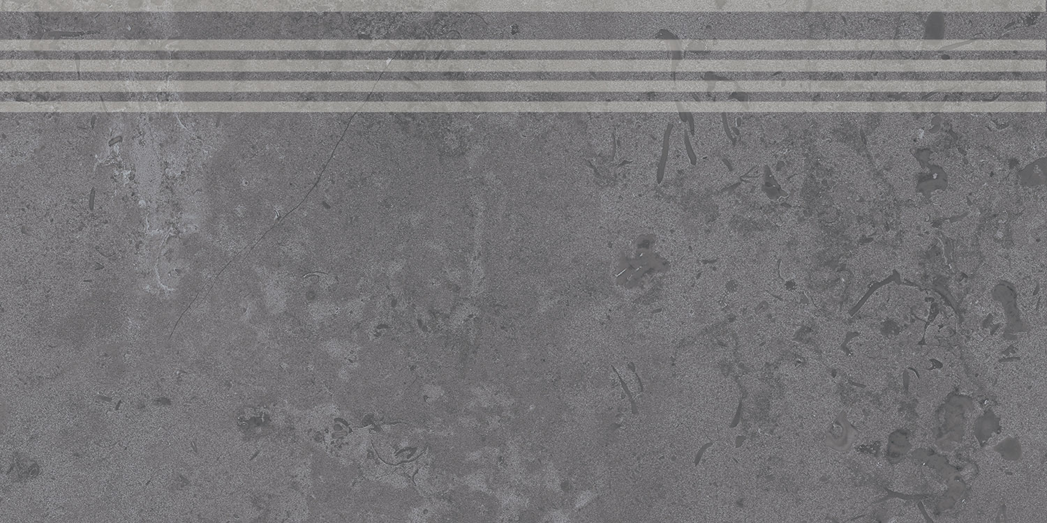 Ступень Про Лаймстоун серый темный натуральный обрезной 30x60x0,9 Ступень Про Лаймстоун серый темный натуральный обрезной 30x60x0,9