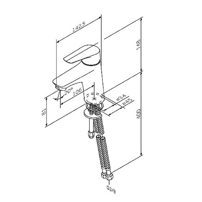 Смеситель Для раковины F85E02100 Joy Смеситель Для раковины F85E02100 Joy