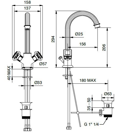 OLIMP-LS2-03/24-Sw Смеситель на раковину с донным клапаном, золото, ручки Swarovski OLIMP-LS2-03/24-Sw Смеситель на раковину с донным клапаном, золото, ручки Swarovski