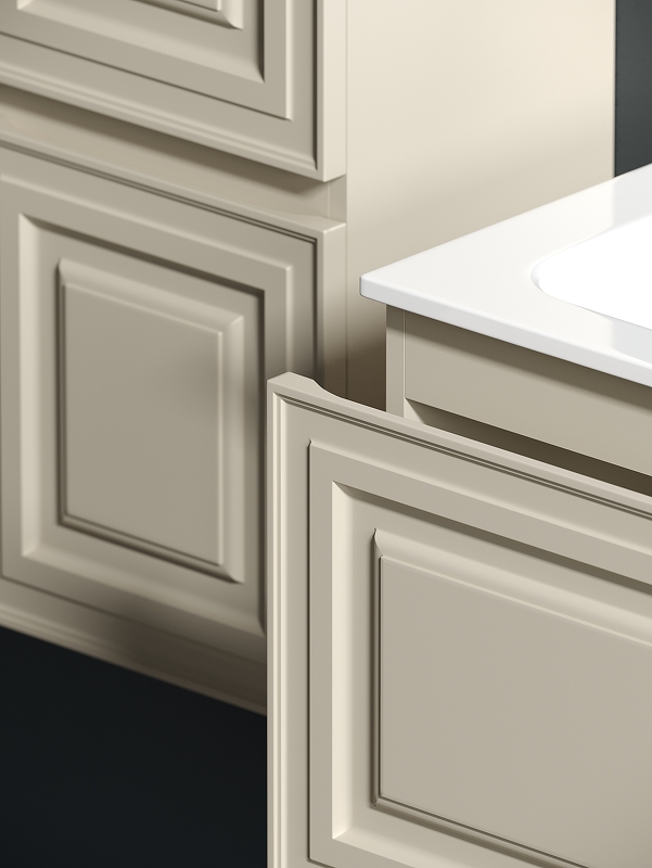 Тумба подвесная SANCOS Very 995х445х406, c одним  ящиком оснащенным доводчиками, правая , Beige Soft , арт.VR100RCE Тумба подвесная SANCOS Very 995х445х406, c одним  ящиком оснащенным доводчиками, правая , Beige Soft , арт.VR100RCE