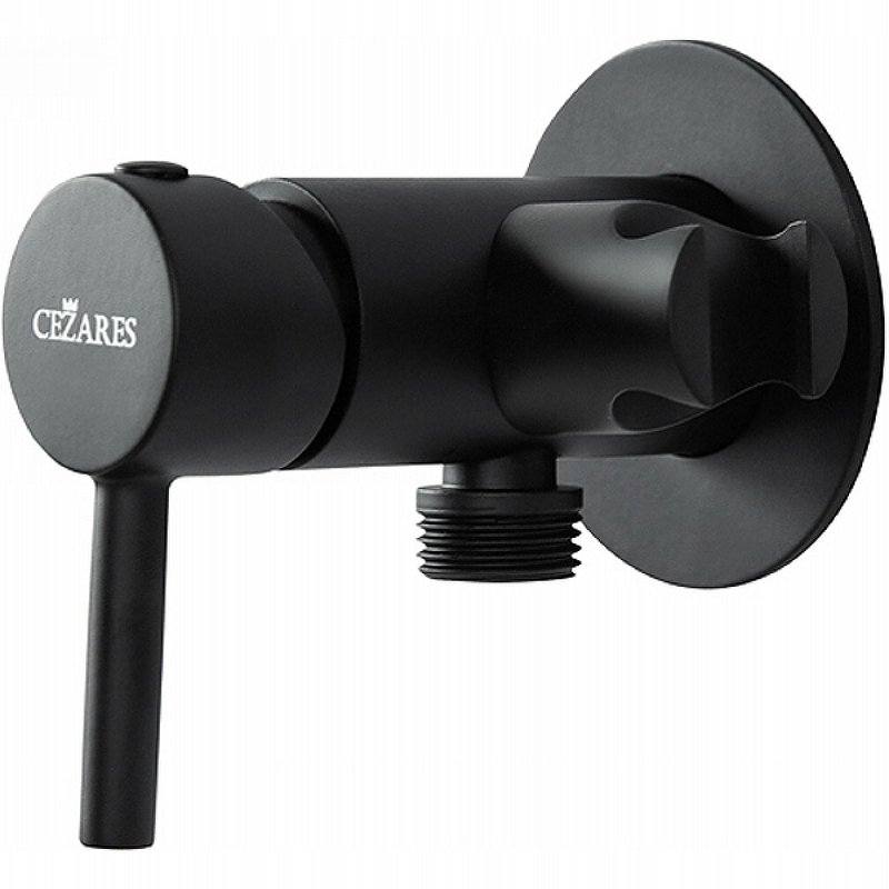 CZR-DA1-NOP Смеситель для душа со штуцером с держателем, исполнение чёрный матовый CZR-DA1-NOP Смеситель для душа со штуцером с держателем, исполнение чёрный матовый