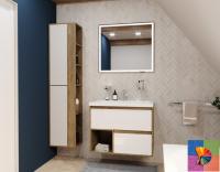 Тумба подвесная под умывальник Monaсo Wood 800х480 2 ящика (ШхГхВ) 798х476х607 Тумба подвесная под умывальник Monaсo Wood 800х480 2 ящика (ШхГхВ) 798х476х607