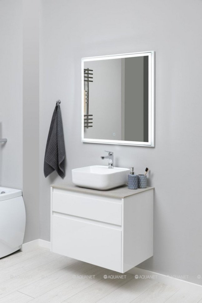 Тумба под раковину Aquanet Nova Lite 75 белый (2 ящика) Тумба под раковину Aquanet Nova Lite 75 белый (2 ящика)