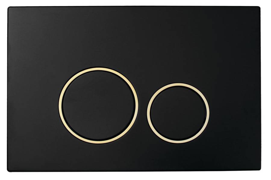 Кнопка для инсталляции, пластик BLACK GOLD, круглая Кнопка для инсталляции, пластик BLACK GOLD, круглая