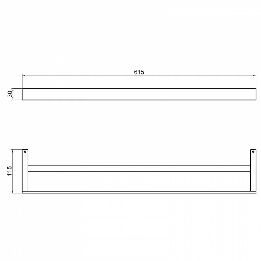 Полотенцедержатель двойной Timo Petruma 15256/03 черный Полотенцедержатель двойной Timo Petruma 15256/03 черный
