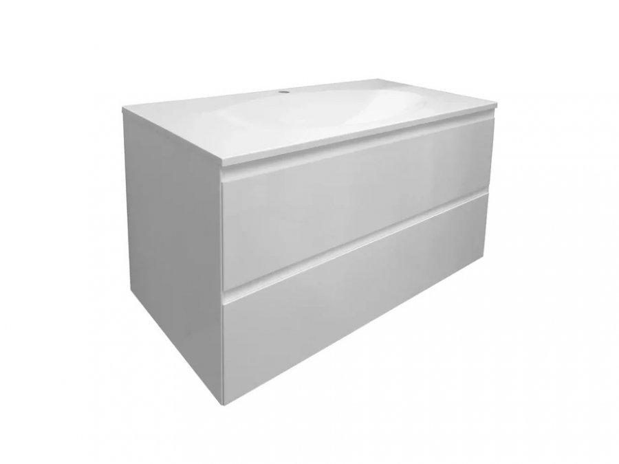 Тумба подвесная под умывальник Malta 1000х470 2 ящика (ШхГхВ) 998х466х607 Тумба подвесная под умывальник Malta 1000х470 2 ящика (ШхГхВ) 998х466х607