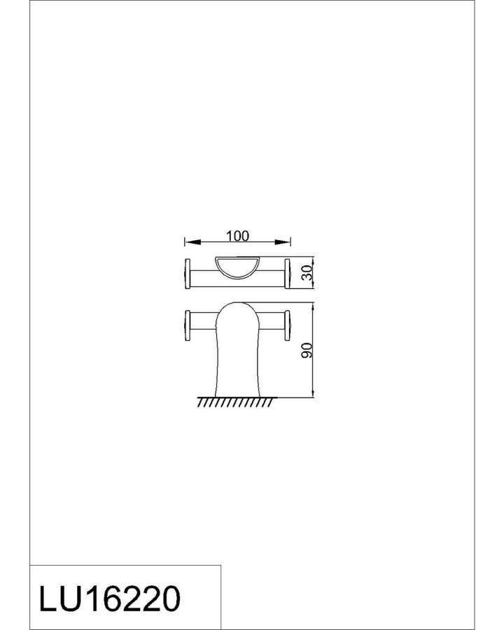 Крючок двойной RUSH Luson (LU16220) Крючок двойной RUSH Luson (LU16220)