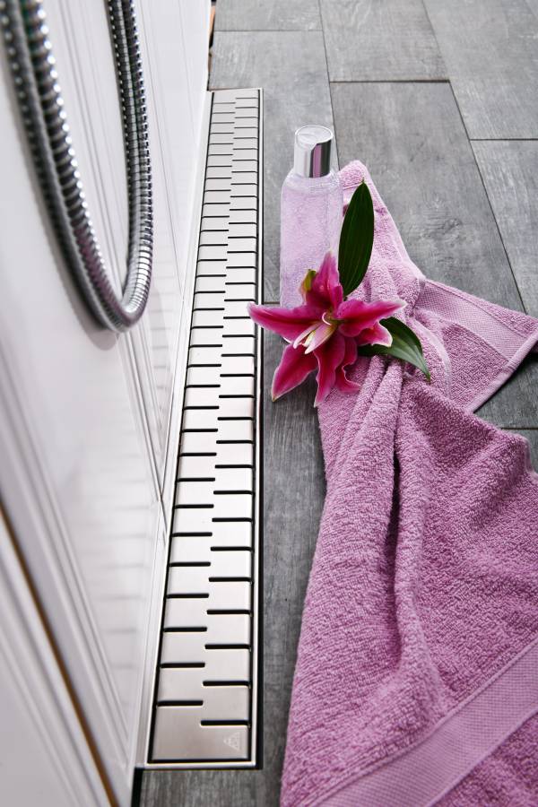 Душевой лоток 35 см Creto Snake CRE-350 SH с решеткой, хром Душевой лоток 35 см Creto Snake CRE-350 SH с решеткой, хром