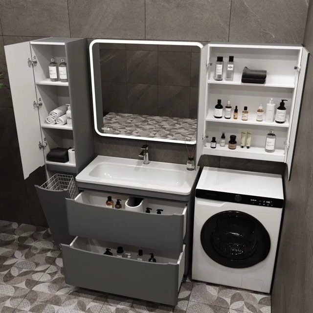 Тумба напольная Creto Oro 90 см 24-ST90-GR серый люкс Тумба напольная Creto Oro 90 см 24-ST90-GR серый люкс