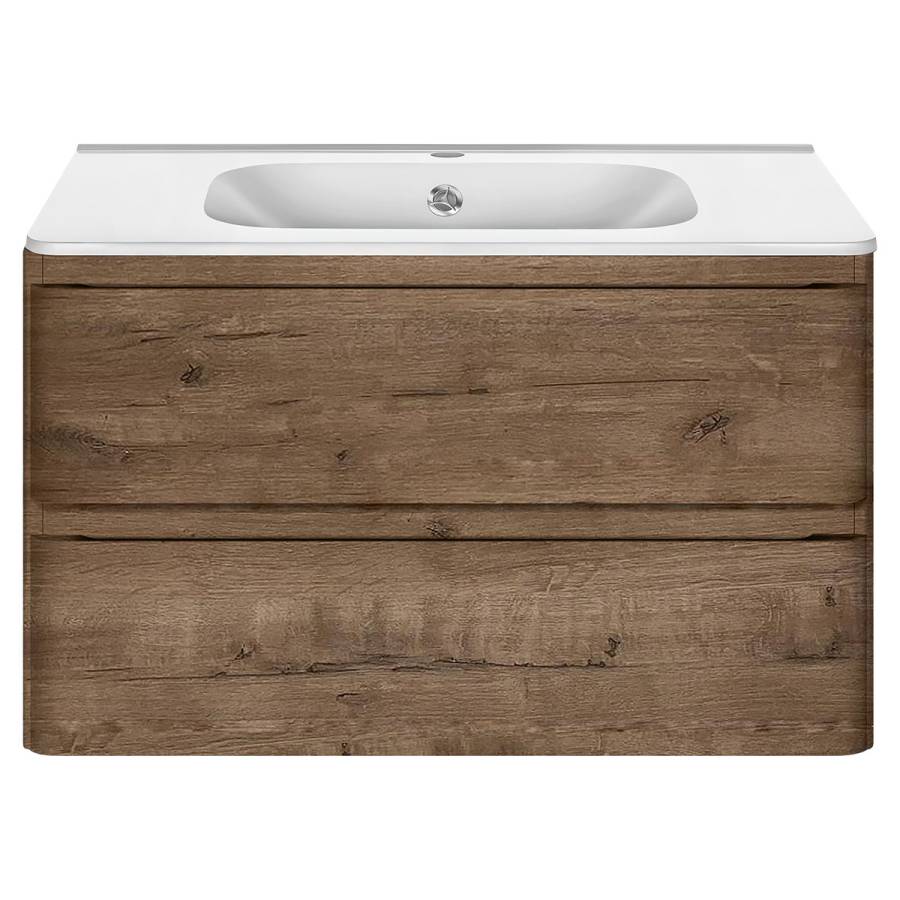 База под раковину Vico 800 подвесная, 2 выкатных ящика soft close, V.Oak База под раковину Vico 800 подвесная, 2 выкатных ящика soft close, V.Oak