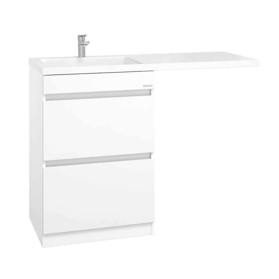 Тумба Onika Милтон 58 напольная под стиральную машину, белая (ум. Kamilla 120/Марсал 120) Тумба Onika Милтон 58 напольная под стиральную машину, белая (ум. Kamilla 120/Марсал 120)