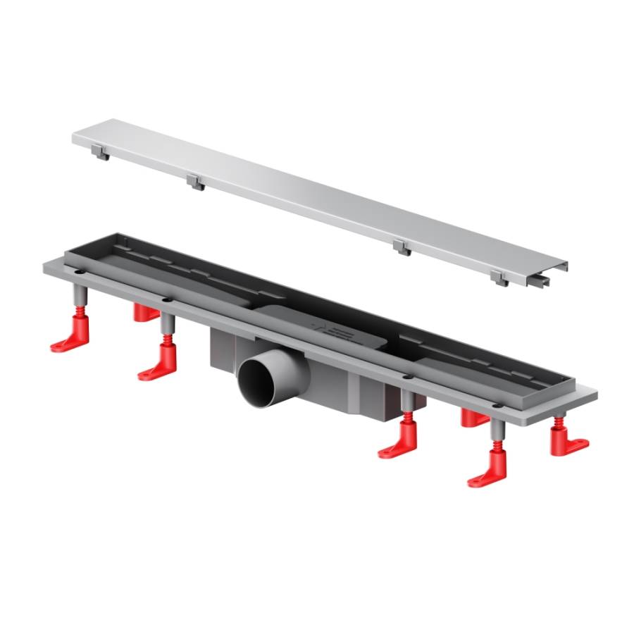 W02SC-U11-060-04SB PrimeFlow Трап для душа линейный универс затвор Tile 60см цвет сталь мат W02SC-U11-060-04SB PrimeFlow Трап для душа линейный универс затвор Tile 60см цвет сталь мат