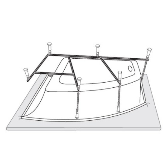 Каркас к ваннам VAGNERPLAST Veronela offset, Melite 160x105 Каркас к ваннам VAGNERPLAST Veronela offset, Melite 160x105