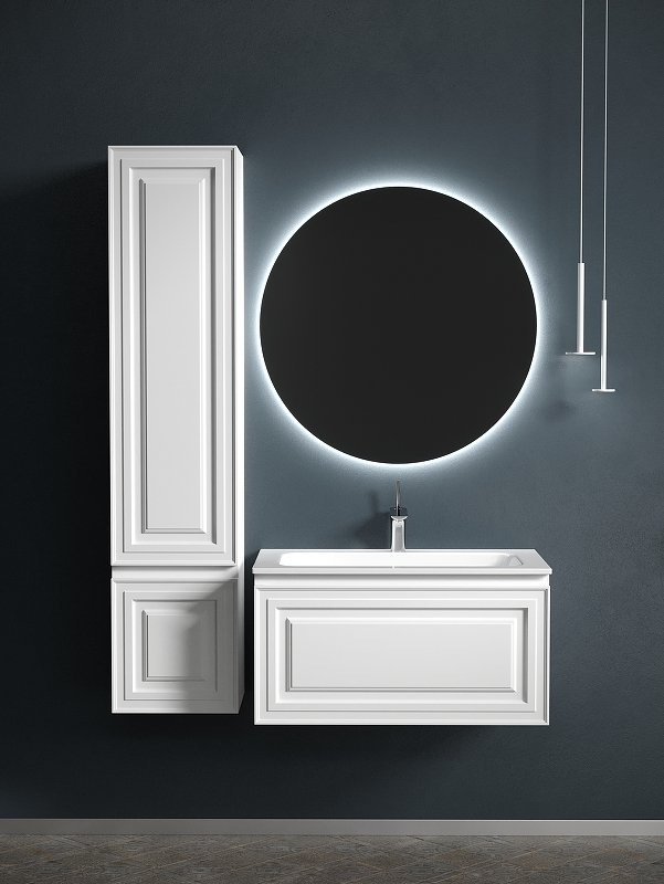 Тумба подвесная SANCOS Very 790х445х406, c одним  ящиком оснащенным доводчиками, Bianco , арт.VR80W Тумба подвесная SANCOS Very 790х445х406, c одним  ящиком оснащенным доводчиками, Bianco , арт.VR80W